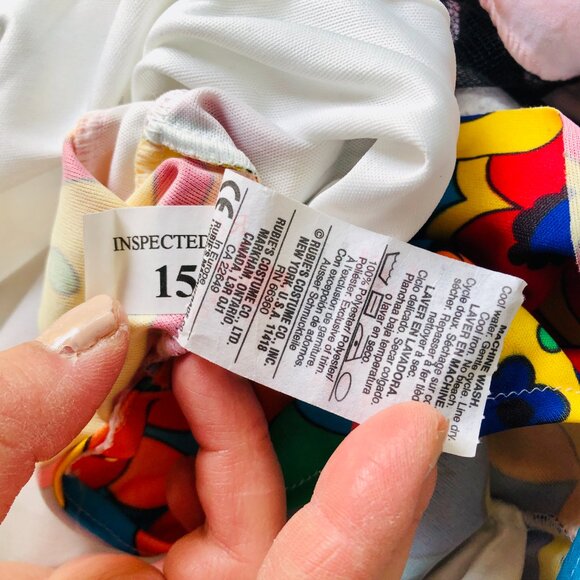 Rubies 60s 70s Hippie Groovy Halloween Costume Top Scarf Fringe Women Small USA - Picture 7 of 7